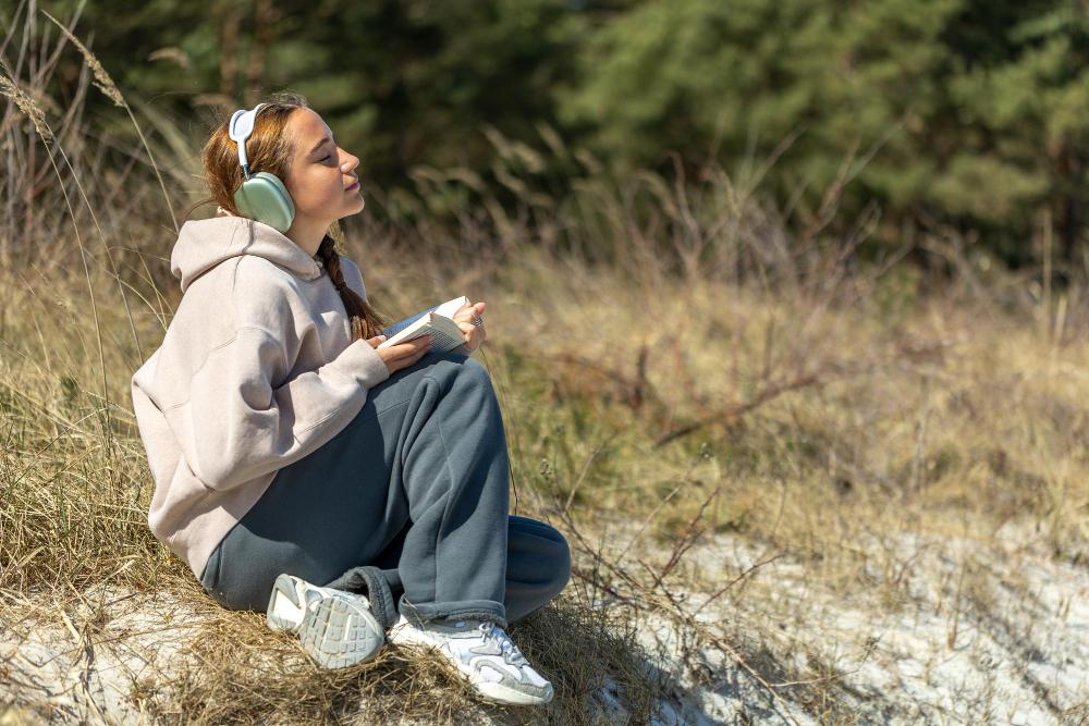 Resting in nature as a way of restoring energy and reducing fatigue - Zen2Fit holistic wellness.
